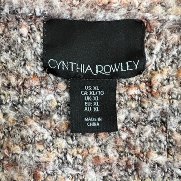 Cynthia Rowley Long Sleeve Sweater Cardigan Woman's Size XL - Picture 3 of 5